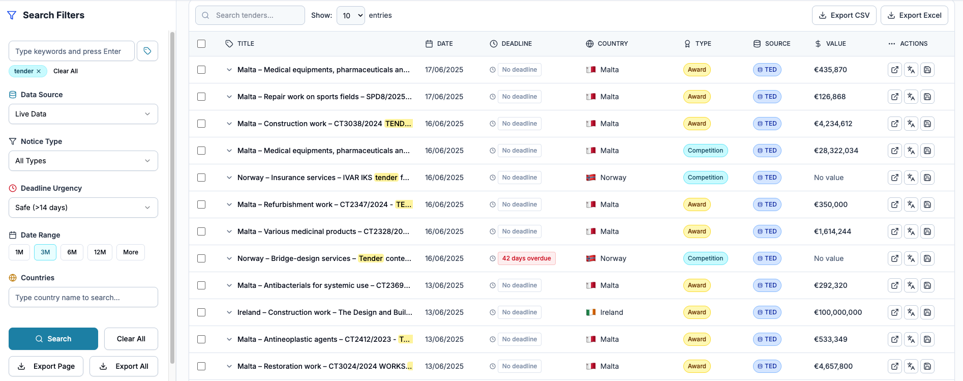 Advanced Search Platform
